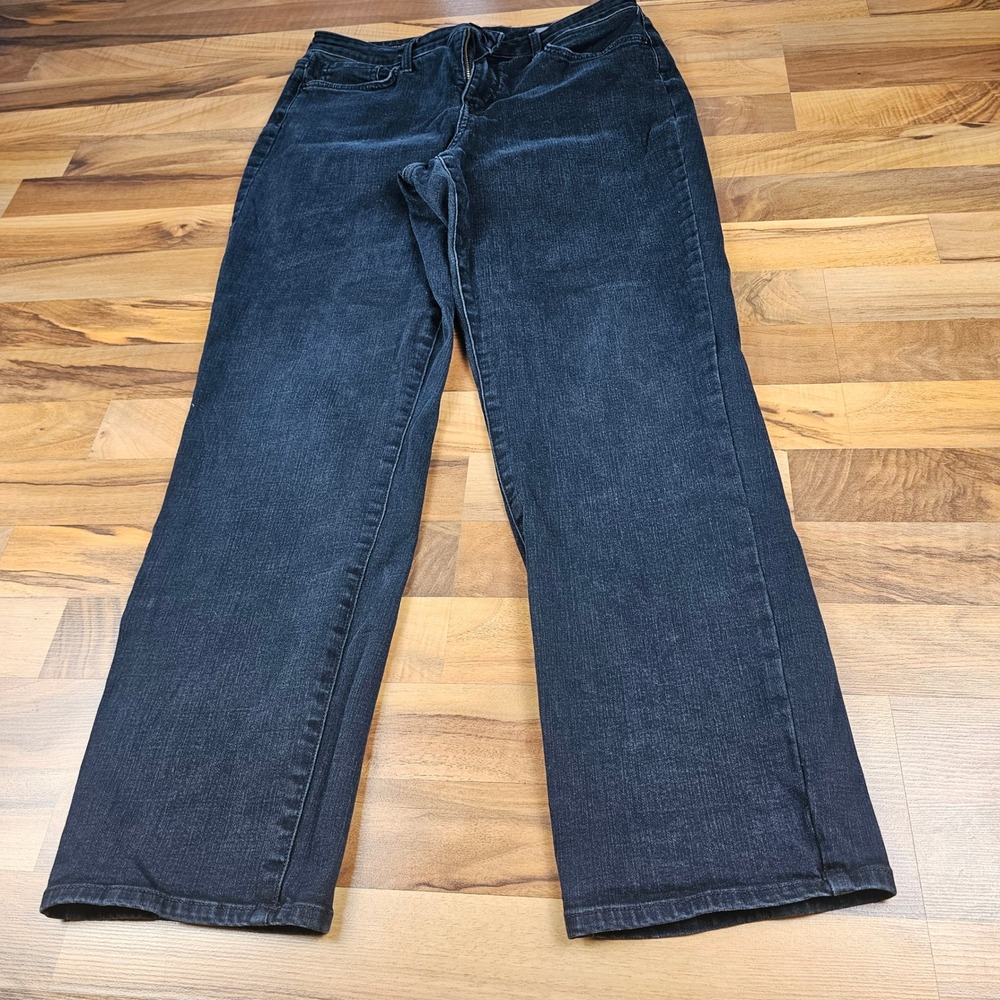 NYDJ Dark Wash Blue Straight Leg Jeans
